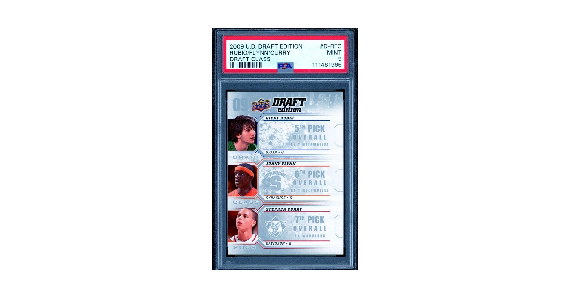 貴重美品 Stephen Curry Rubio RC 09 UD Draft 貴重美品 Stephen Curry Rubio RC 09 UD Draft 貴重美品 Stephen